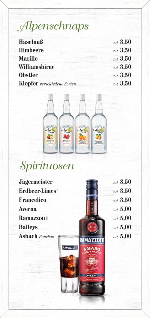 Parkgarten Augsburg Speisekarte