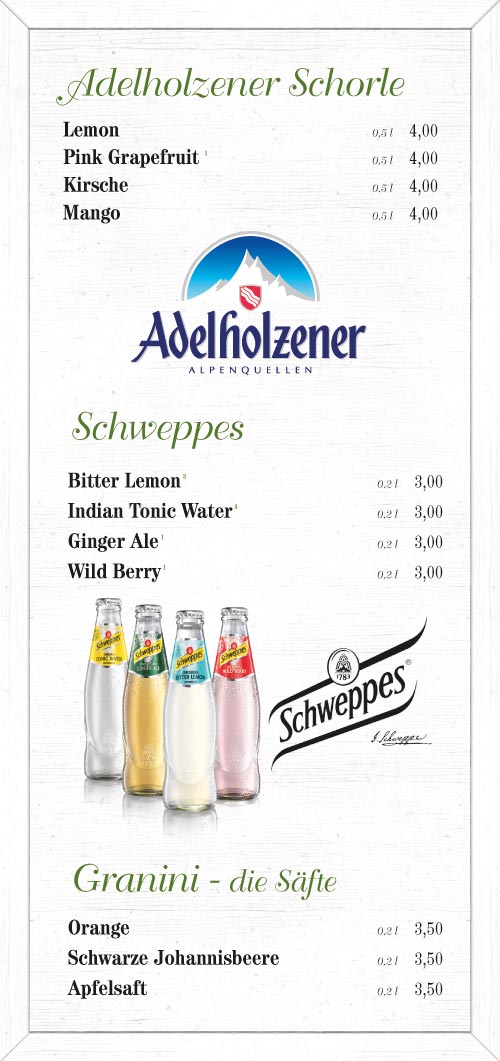 Parkgarten Augsburg Speisekarte